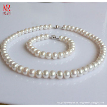 8-9mm AAA Blanco Original Pearl Set